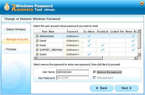 Windows Password Recovery Tool Ultimate