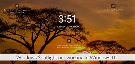 Windows Spotlight is not working & stuck on the same picture