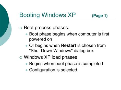 Windows Xp Boot Process Itris Space