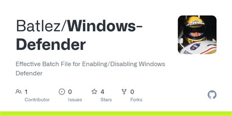 Windows defender killer.  ToggleDefender is a tiny batch script file capable of disabling an...