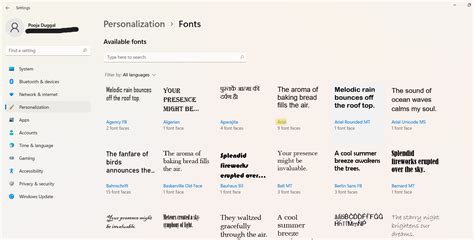 Windows how to change default font