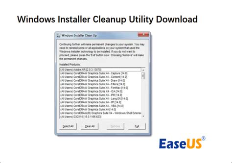 Windows installer cleanup utility windows 8.  Select the button below to st...