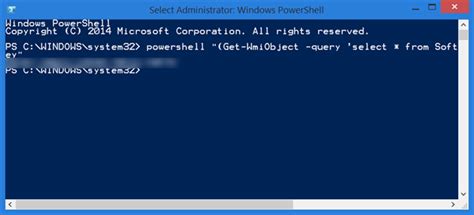 Windows key powershell command. .  ...