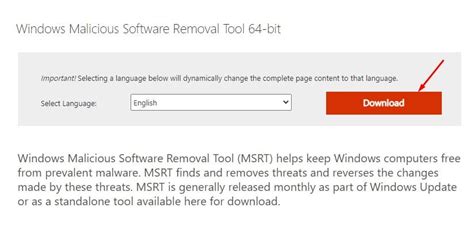 Windows malicious software removal tool x64.  MSRT Description: After the download, this tool ...