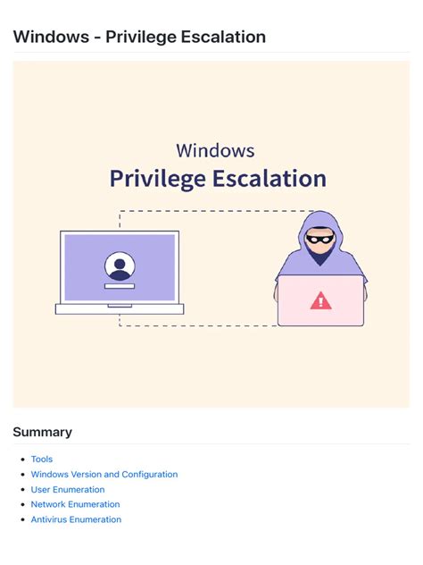 Windows privilege escalation.  Oct 16, 2025 · 4.  Windows Privilege Escala...