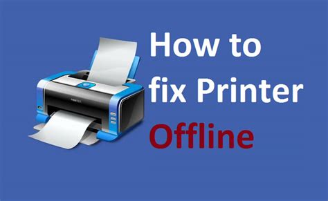 Windows says printer is offline but it isn