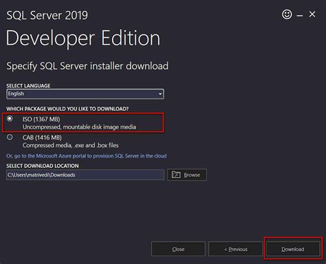 Windows server 2019 iso.  Download Directions for SQL Server 2019 download and installation wit...