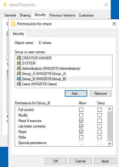 Windows server backup network share permissions.  Create, share, and g...