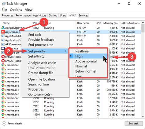 Windows set process priority command line.  How do I make it so that This tutoria...
