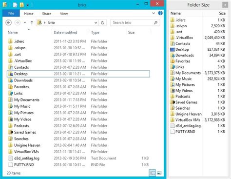 Windows show folder size
