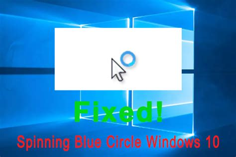 Windows spinning blue circle.  It is disappointing that such errors persist when ...