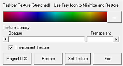 Windows Taskbar Texturizer