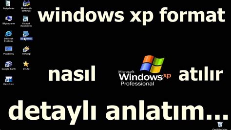 Windows xp format atma resimli