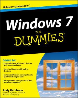 Full Download Windows 7 For Dummies  By Andy Rathbone