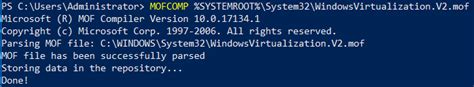 Windowsvirtualization V2 Mof
