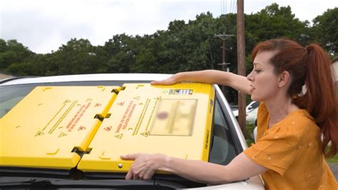 Windshield boot for cars. You may have to do a double take when seeing a big yellow device on someone's windshield. It's called "The Barnacle" and it's slowly replacing the standard c... 