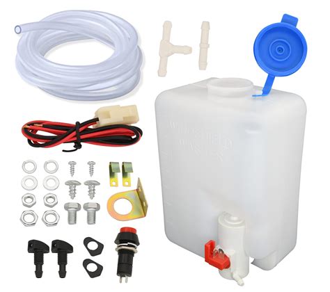 Windshield Washer Nozzle Repair Kit Compatible with Dodge RAM,Chrysler Include 4 pcs Sprayer Nozzle&Gasket,4M Hose,12 pcs Connectors,10 pcs Hood Retainers,1 Tool (Straight + 90 degree washer nozzles) 4.0 out of 5 stars 60. 50+ bought in past month. $12.99 $ 12. 99.. 