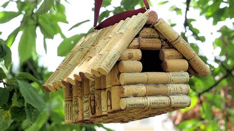 Wine Cork Bird House - YouTube