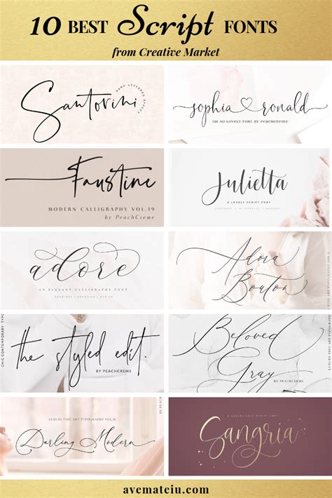 Wine Script Font Script Fonts Creative Market