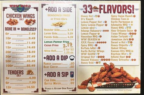 Wing world. Aug 1, 2016 · We ordered the jalapeño poppers, which were good but made with red peppers, so a bit of a misnomer. We had two orders of boneless wings with the gooey honey garlic and some kind of African pepper sauce. We also got four kinds of dipping sauces. Wings were tasty but nothing remarkable. Also had the deep fried Oreos, which were … 
