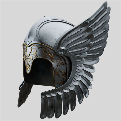 Winged helmet. A winged helmet is a helmet decorated with wings, usually one on each side. Ancient depictions of the god Hermes, Mercury and of Roma depict them wearing winged helmets, and in the 19th century the winged helmet became widely used to depict the Celts. It was also used in romantic illustrations of … See more 