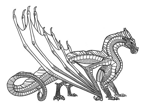 Wings Of Fire Tsunami Coloring Sheet - Realtec