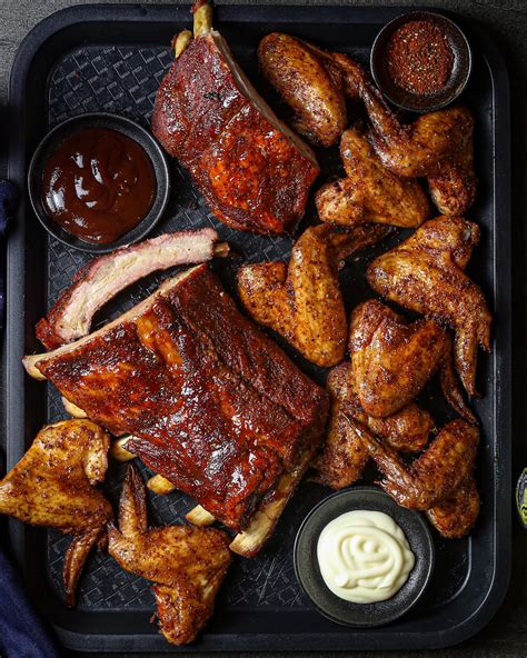 Wings and ribs. 