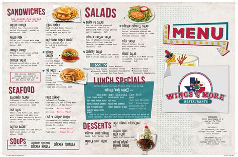 The Menu for Wings 'n More from Corpus Christi has 25 Dishes. Order from the menu or find more Restaurants in Corpus Christi.. 