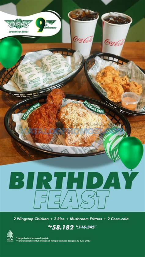 Wingstop birthday. 16 boneless wings and 6 crispy tenders with up to 4 flavors, large fries, and 3 dips. (Feeds 3-4) Order Now. 