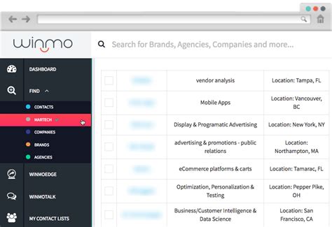 Winmo Maps Over 23,000 Agency/Brand Relationships Yes, the 125,000+ de