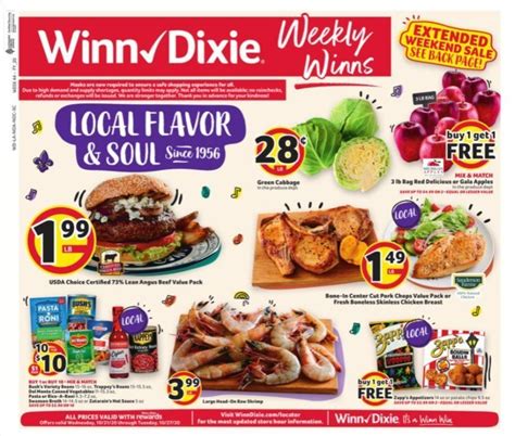Winn dixie weekly ads florida. Browse the current Winn Dixie Weekly Ad, valid October 4 – October 10, 2023. Save with the Winn Dixie Ad this week, and get the limited time savings on value … 