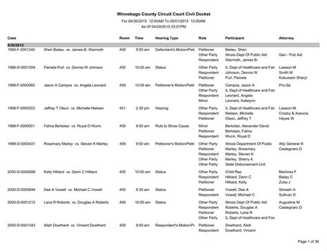 Winnebago County Court Records Il