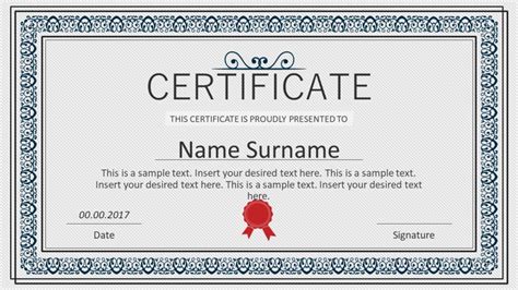 Winner Certificate PowerPoint Templates SlideModel