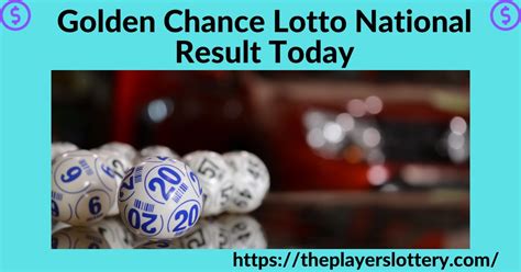 Golden deals chances lotto