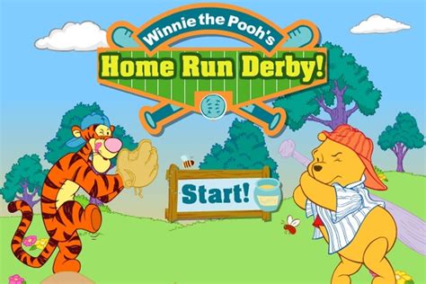 Winnie The Pooh’s Home Run Derby. 22.23K Played 0 Comments 0 Likes. Play some baseball with Winnie the Pooh and his Disney cartoon friends Eeyore, Tigger, Rabbit and Piglet! Move Pooh around the pitch with your mouse. Keep your eye on the ball, take aim and click to swing the bat. Try.... 