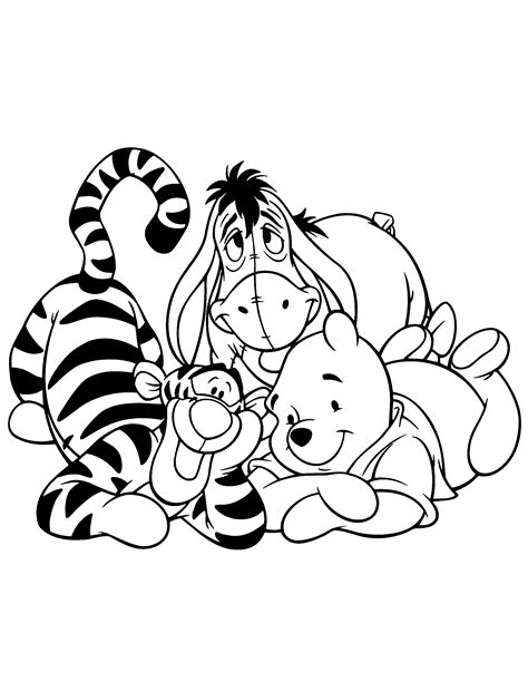 Bear coloring pages for kids to print and color. HOME. DLTK's. Coloring Page Index. Animals Index . MORE Cartoon Bears > Printable Coloring Pages ... Winnie-the-Pooh - Winnie-the-Pooh is a lovable bear character created by A.A. Milne. He loves to eat honey and is always accompanied by his friends Piglet, Tigger, Eeyore, and others. ...
