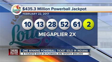 Winning Powerball ticket worth $1 million sold in Northwest Indiana