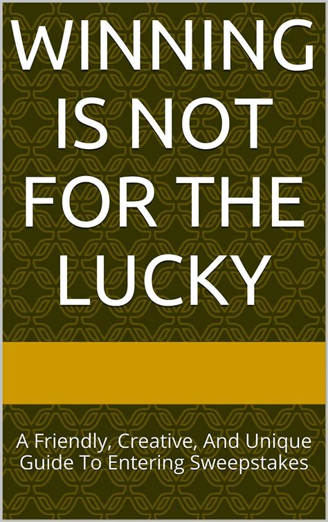 Winning is not for the lucky a friendly creative and unique guide to entering sweepstakes. - Zur frage nach dem historischen jesus..