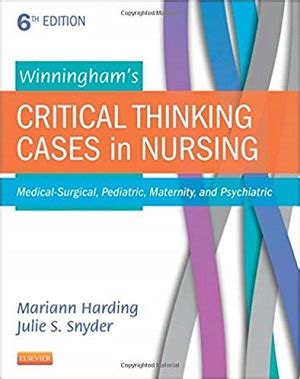 Read Winninghams Critical Thinking Cases In Nursing By Mariann M Harding