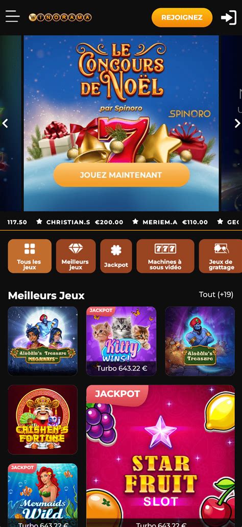 Winorama Canada instant win games