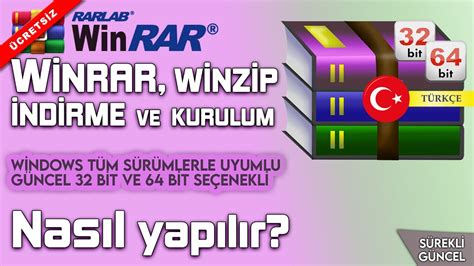 Winrar 32 bit full türkçe