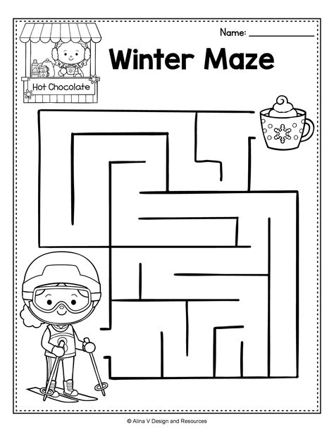 Winter Activity Pages Printable