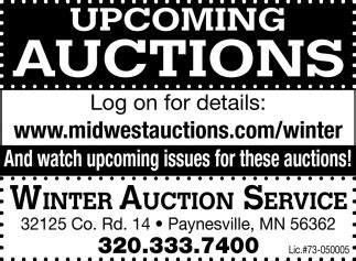 Winter Auction Service - May 5