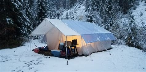 Winter Camping Haven: Discover the Allure of Canvas Tents with Stoves