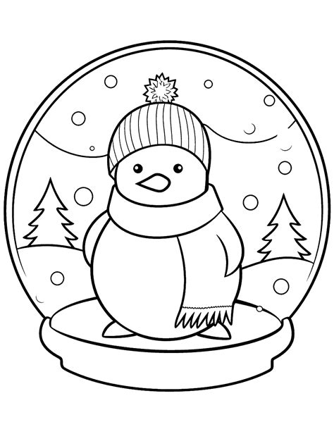 Winter Theme Coloring Pages