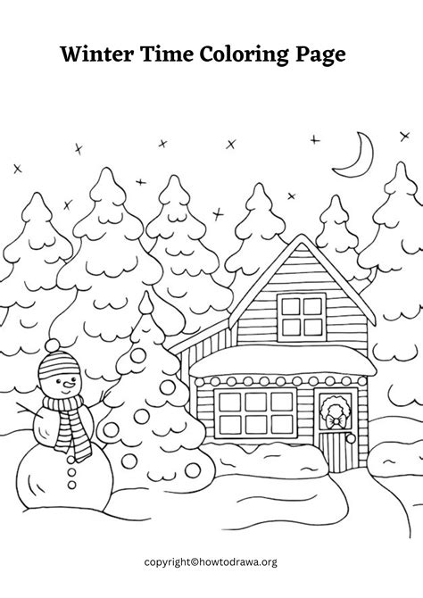 Winter Time Coloring Pages