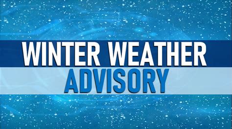 Winter Weather Advisory issued early Saturday morning
