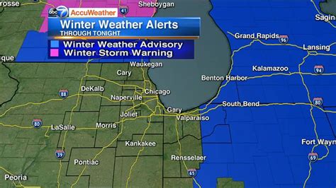 Winter Weather Advisory until 7 a.m. Friday morning for Chicago area