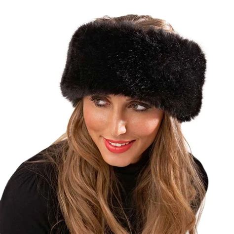 Winter Women Headband Warm Fluffy Fur Russian Faux …