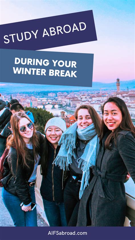 May 4, 2022 · Studying abroad during winter break is a great budget-friendly choice. Since January Term programs are shorter, they generally cost less than semester-long programs. You may also be eligible for grants or scholarships to study abroad during winter break. Be sure to check with your study abroad office to see if you qualify for any other ... . 
